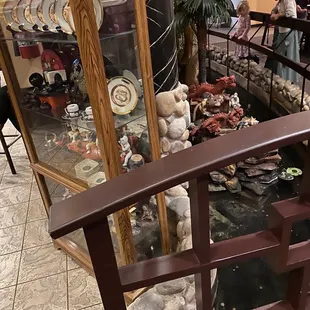 a view of a display case in a store