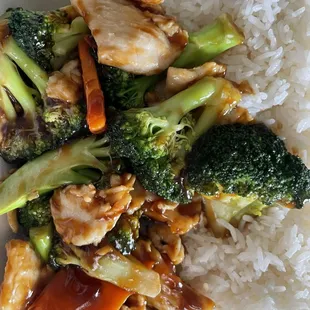 Chicken and broccoli