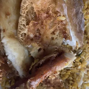 Almost the same as well over reheated food from a microwave