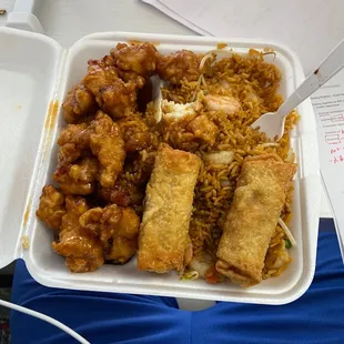 D11. General Tso Chicken AP2. Egg Roll