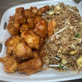 chicken wings and fried chicken, food