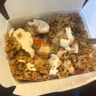 &quot;Chicken&quot; fried rice...