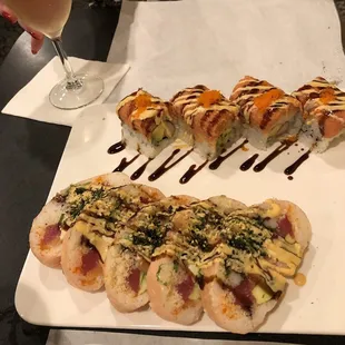 Amber roll on top and the Christmas roll on the bottom.  Amazing