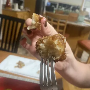 General chicken? Nah this ain't General chicken. Straight bread. Peep the spat out, nasty "beef"