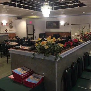 Inside the restaurant