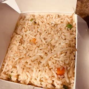 Vegetable Fried Rice (made vegan)