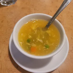 Pretty tasty egg drop soup