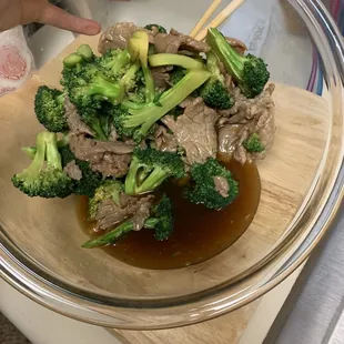 Watery beef and broccoli :(