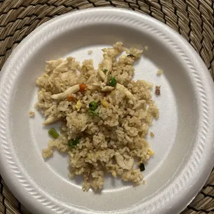 "House fried rice"