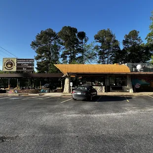 Outside view of Golden Drops Cafe.