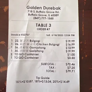 This our bill, they charge to go containers.