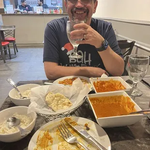 Empty plates indicate how amazing our food was!