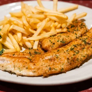 a plate of fish and french fries