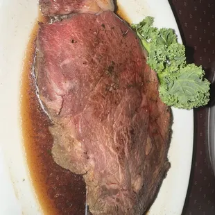 Medium rare prime rib