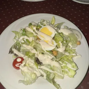 House salad with house dressing