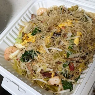 Country style stir fried rice noodle