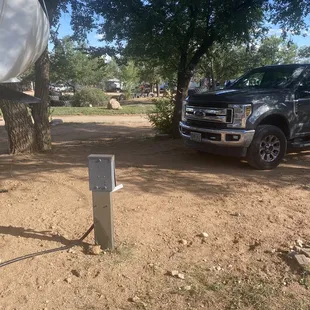 This is a shared electrical post