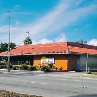the front of the restaurant
