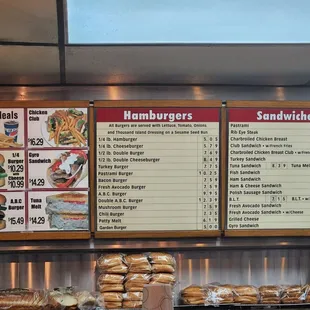 Menu as of January 2024