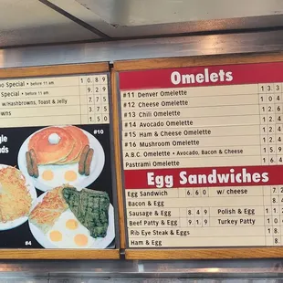 Menu as of January 2024