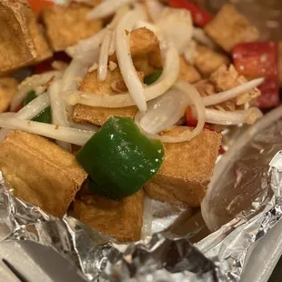 Salt and pepper tofu