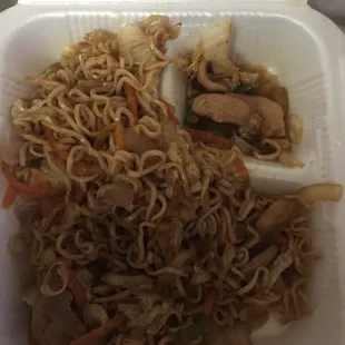 Chicken noodles