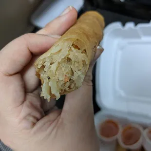 Pork Eggroll with minimal pork....tasted of cabbage
