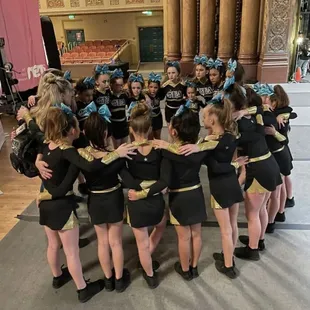 Pre-performance prayer and pep talk