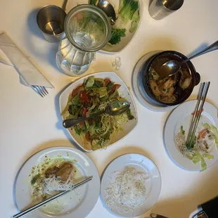 Sp7. Curry Okra Specialty Steamed Vegetables Steamed Noodle  61. Mama&apos;s Claypot Hot Green Tea