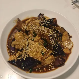 50. Sauteed Basil Eggplant and Mushroom