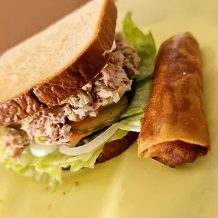 Tunalicious and egg Rolls