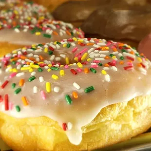 Some love sprinkled donuts early in the morning