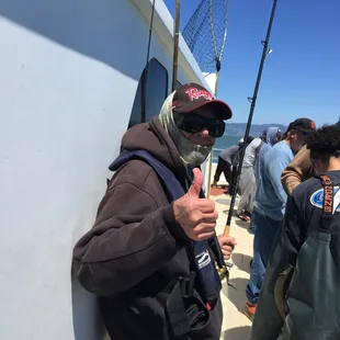 My dad, enjoying the day!