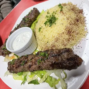 Kofta Kabob Plate