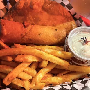 Chebureki, Egg Roll &amp; Fries