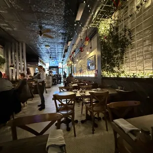 Inside restaurant
