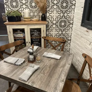 Interior of restaurant