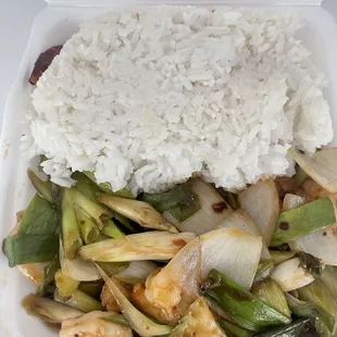 Spicy Braised Shrimp (Lunch)
