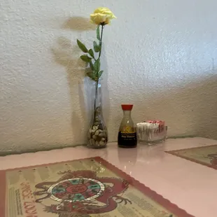Pretty flower on every table