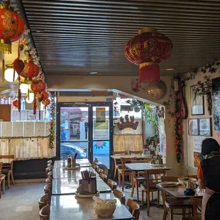 the interior of the restaurant