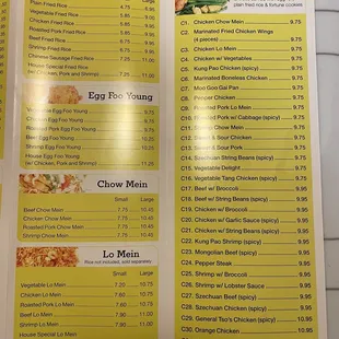 Menu august 2023