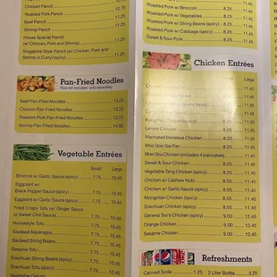 Menu August 2023