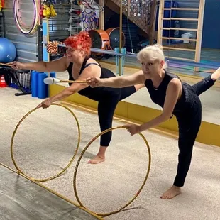 Adult health /fitness/ gymnastics class