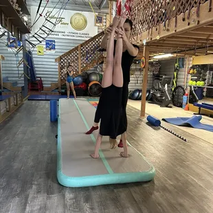 Gymnastics class
