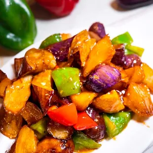 sauteed potato green pepper&amp;eggplant 地三鲜