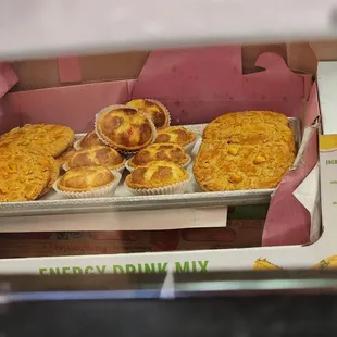 Almond Cookies and Coconut Tarts.