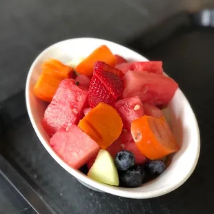 Seasonal fruit bowl.