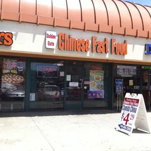 the front of the restaurant