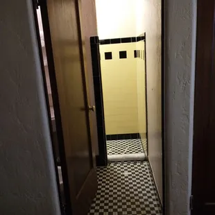 I liked the tile on the floor of the bathroom.