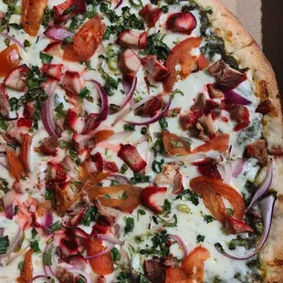 a pizza in a pizza box